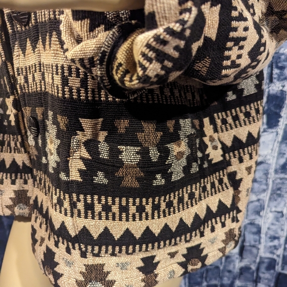 Chico's Southwest Western Print Tapestry Jacket Coat - Picture 7 of 13